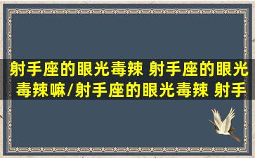 射手座的眼光毒辣 射手座的眼光毒辣嘛/射手座的眼光毒辣 射手座的眼光毒辣嘛-我的网站